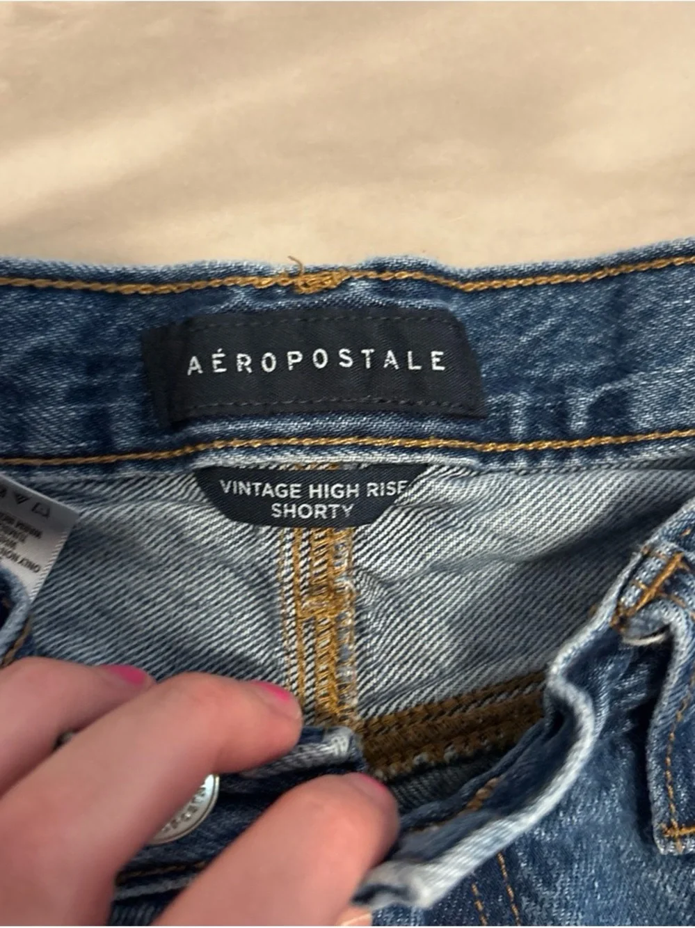 Aeropostale Women's Ripped Light Blue Denim Cutoff Shorts
